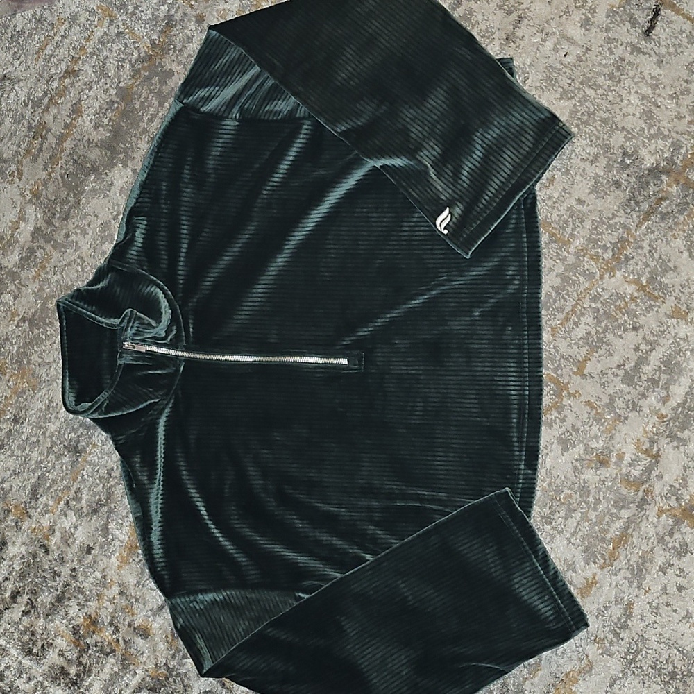 Fabletics Plush Rib Half Zip Sweatshirt 1X/XXL - Picture 6 of 10